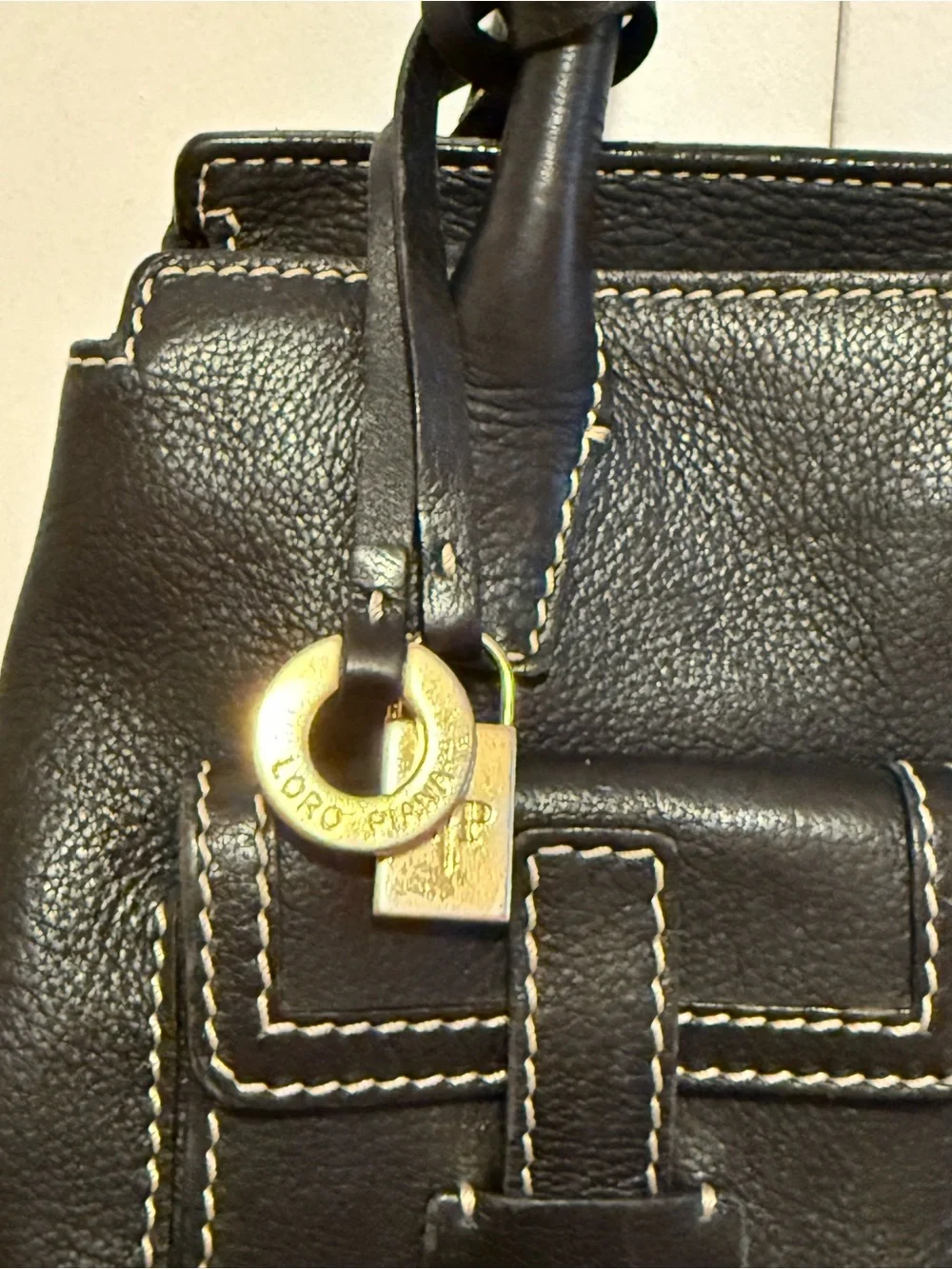 Authentic Loro Piana Made in Italy Leather Handbag - Picture 2 of 16